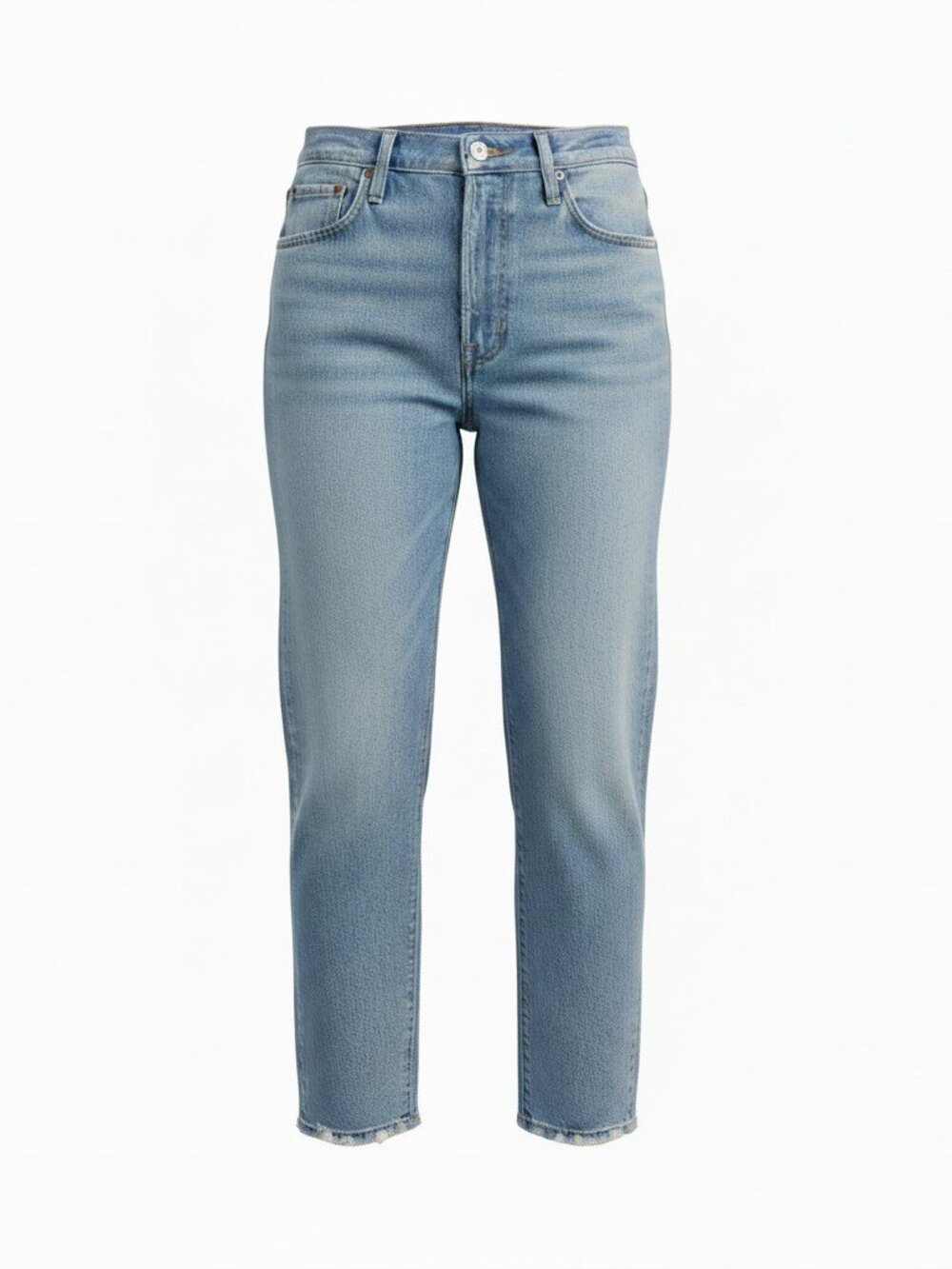 Levi's Wedgie Straight High Rise Jeans with Raw Hem - Size 30